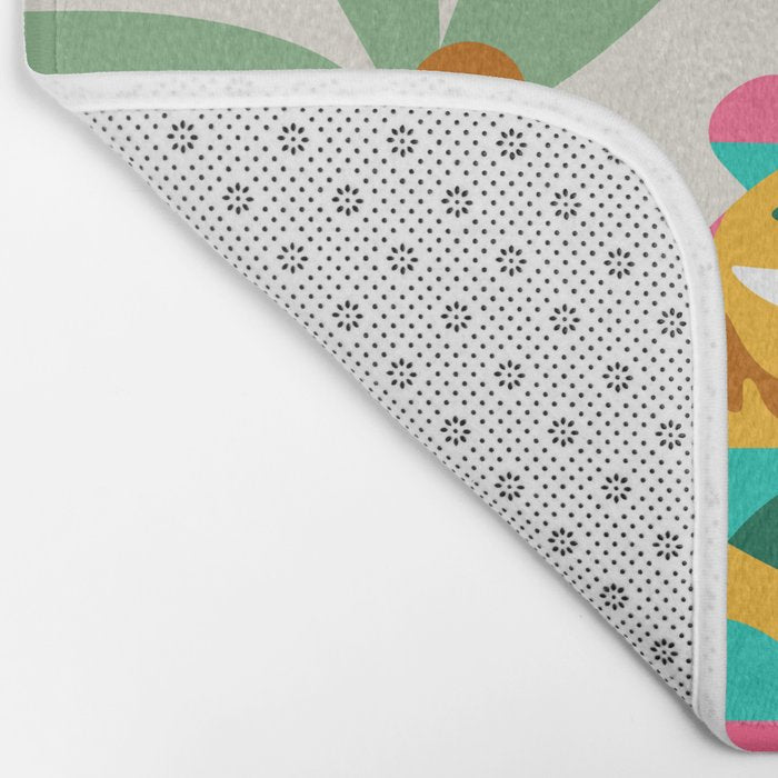 Mid Century Modern Tigers Bath Mat Gallery Image 2