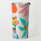 Mid Century Modern Tigers Travel Mug Gallery Image 2