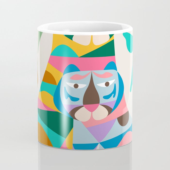 Mid Century Modern Tigers Coffee Mug Gallery Image 4