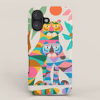 Mid Century Modern Tigers iPhone Case Gallery Image 1
