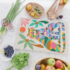 Mid Century Modern Tigers Cutting Board Gallery Image 2