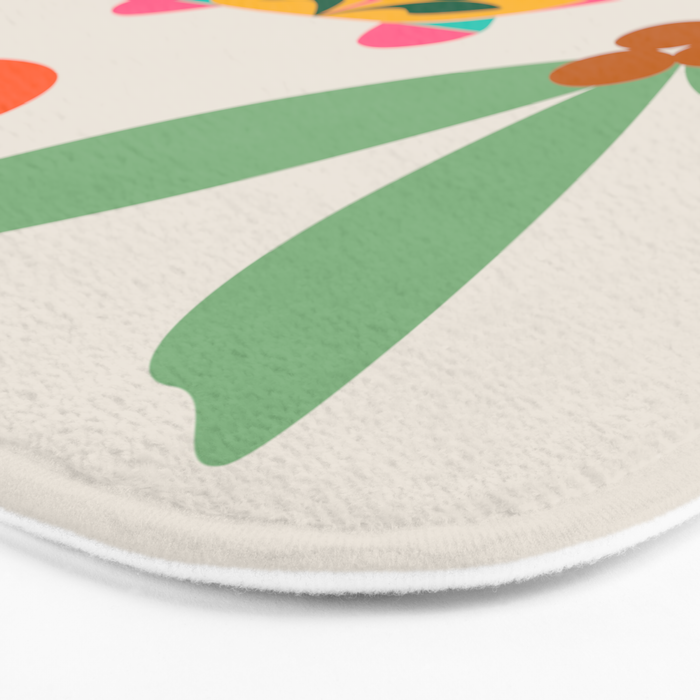 Mid Century Modern Tigers Bath Mat Gallery Image 3