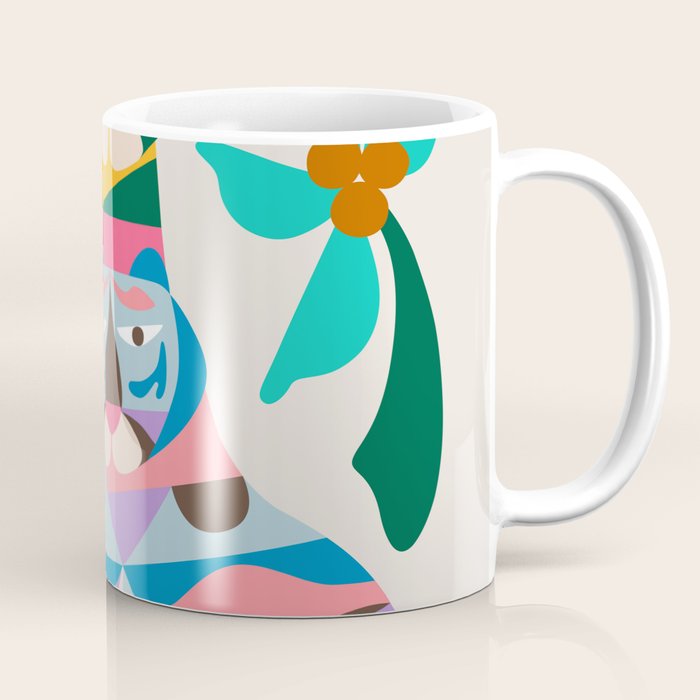 Mid Century Modern Tigers Coffee Mug Gallery Image 1