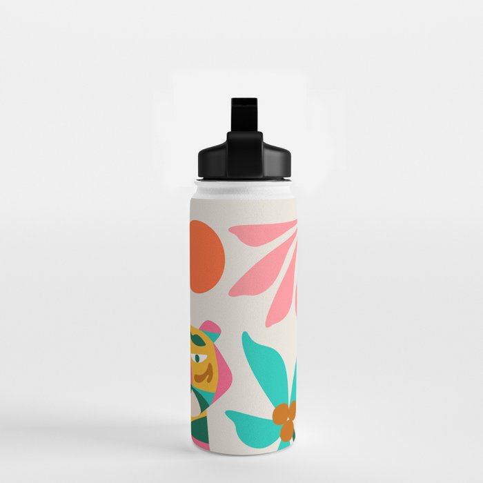 Mid Century Modern Tigers Water Bottle Gallery Image 2