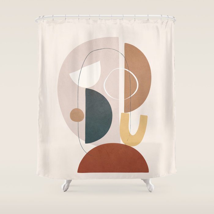 Shape Abstractions 06 Shower Curtain Gallery Image 1