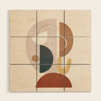 Shape Abstractions 06 Wood Wall Art Gallery Image 1