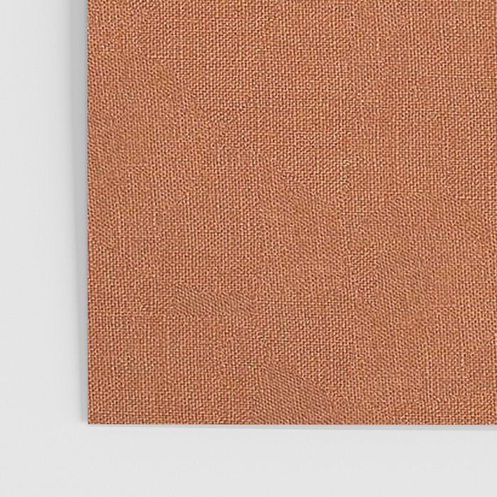 Terracotta Rust orange Washed Linen Vintage Poster Gallery Image 3