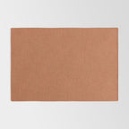 Terracotta Rust orange Washed Linen Vintage Rug Gallery Image 2