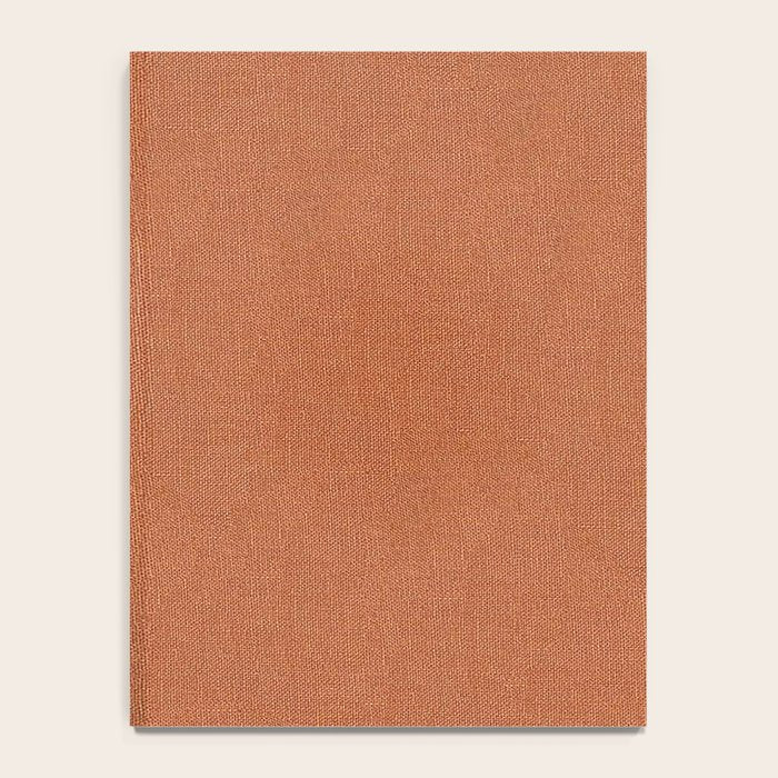 Terracotta Rust orange Washed Linen Vintage Notebook Gallery Image 4