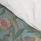 William Morris Bird and Pomegranate Turquoise Coral Comforter Gallery Image 4
