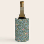 William Morris Bird and Pomegranate Turquoise Coral Wine Chiller Gallery Image 3