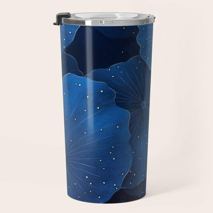 Floral Poster Flower Print Botanical Japanese Art Blue Wall Art dopamine decor Maximalist Wall Art Travel Mug Gallery Image 3