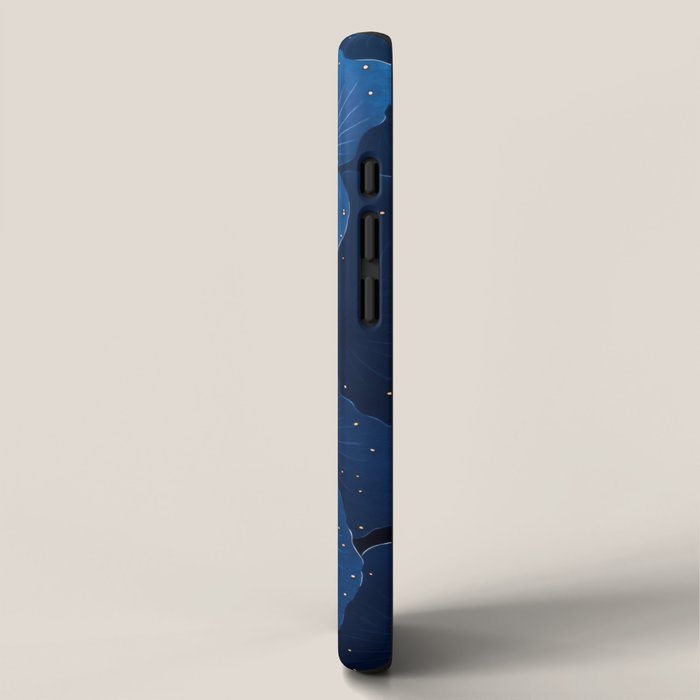 Floral Poster Flower Print Botanical Japanese Art Blue Wall Art dopamine decor Maximalist Wall Art iPhone Case Gallery Image 2