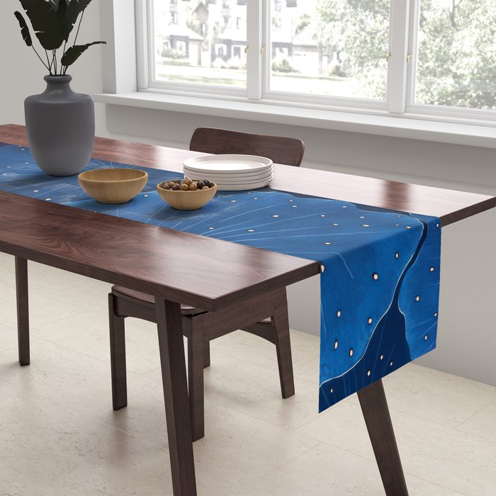 Floral Poster Flower Print Botanical Japanese Art Blue Wall Art dopamine decor Maximalist Wall Art Table Runner Gallery Image 2