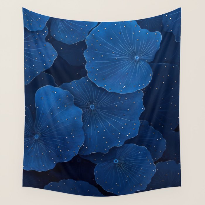 Floral Poster Flower Print Botanical Japanese Art Blue Wall Art dopamine decor Maximalist Wall Art Wall Tapestry Gallery Image 4