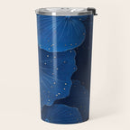 Floral Poster Flower Print Botanical Japanese Art Blue Wall Art dopamine decor Maximalist Wall Art Travel Mug Gallery Image 2