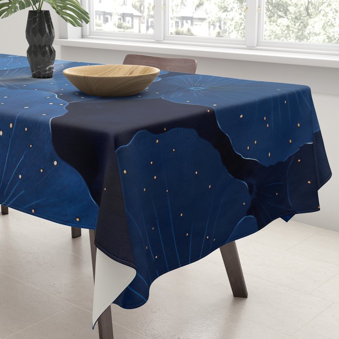 Floral Poster Flower Print Botanical Japanese Art Blue Wall Art dopamine decor Maximalist Wall Art Tablecloth Gallery Image 3