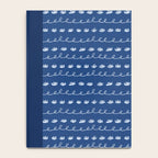 Abstract Cookie Pattern Doodle in Navy & Sky Blue Notebook Gallery Image 4