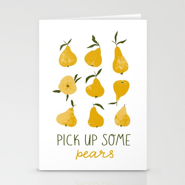 Yellow pear Stationery Card Gallery Image 1