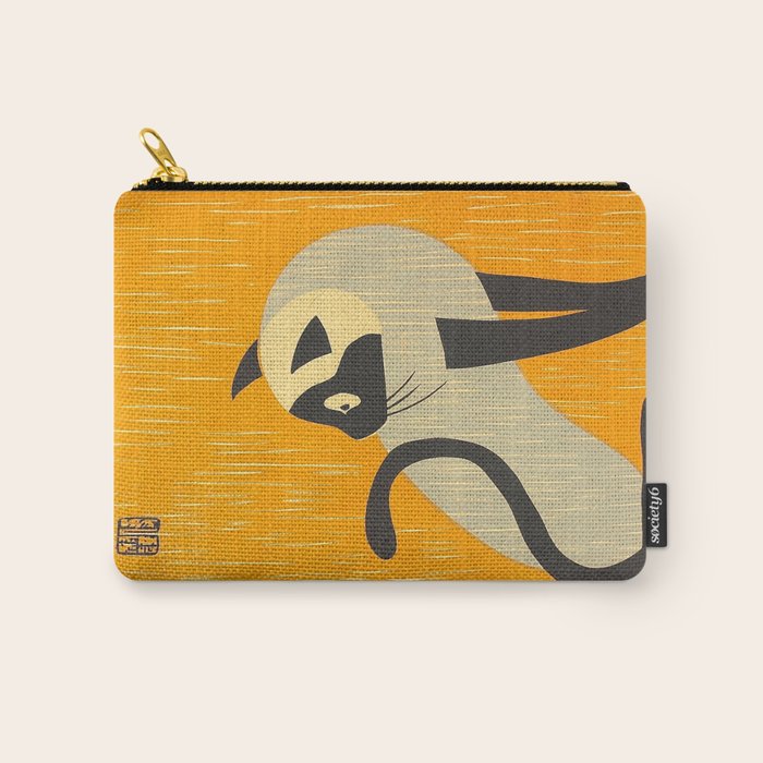 Asai Kiyoshi Japanese Woodblock Siamese Cat Midcounty Modern Art Carry All Pouch Gallery Image 1