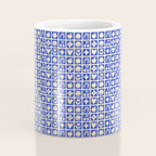 Blue children shape mosaic art pattern Coffee Mug Gallery Image 4