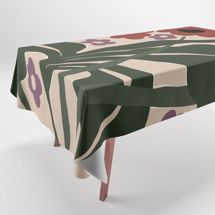 big tropical red flower plant  Tablecloth Gallery Image 1