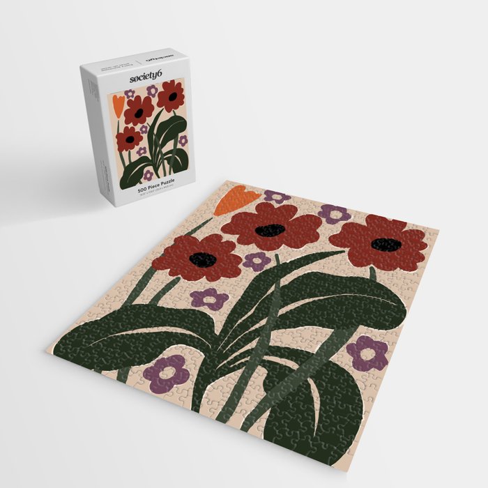 big tropical red flower plant  Jigsaw Puzzle Gallery Image 2