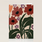 big tropical red flower plant  Stationery Card Gallery Image 2