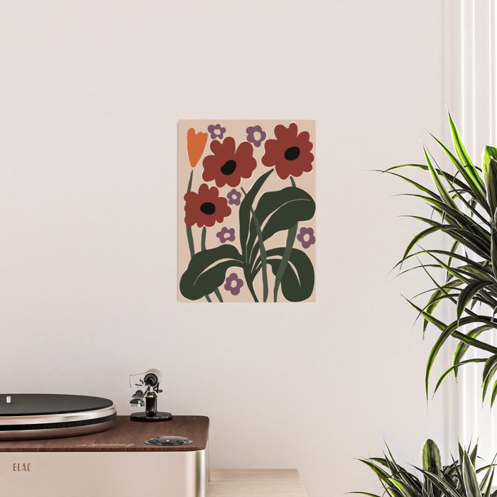 big tropical red flower plant  Poster Gallery Image 2