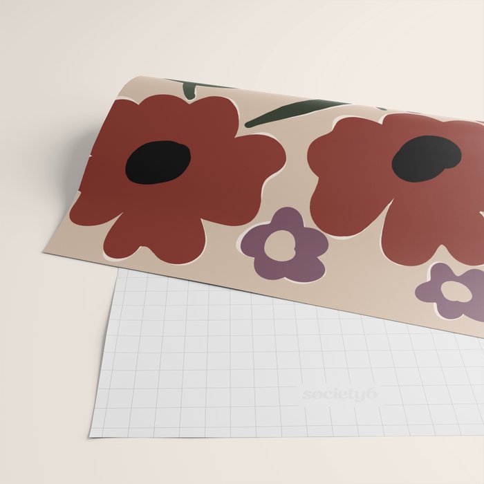 big tropical red flower plant  Wrapping Paper Gallery Image 2