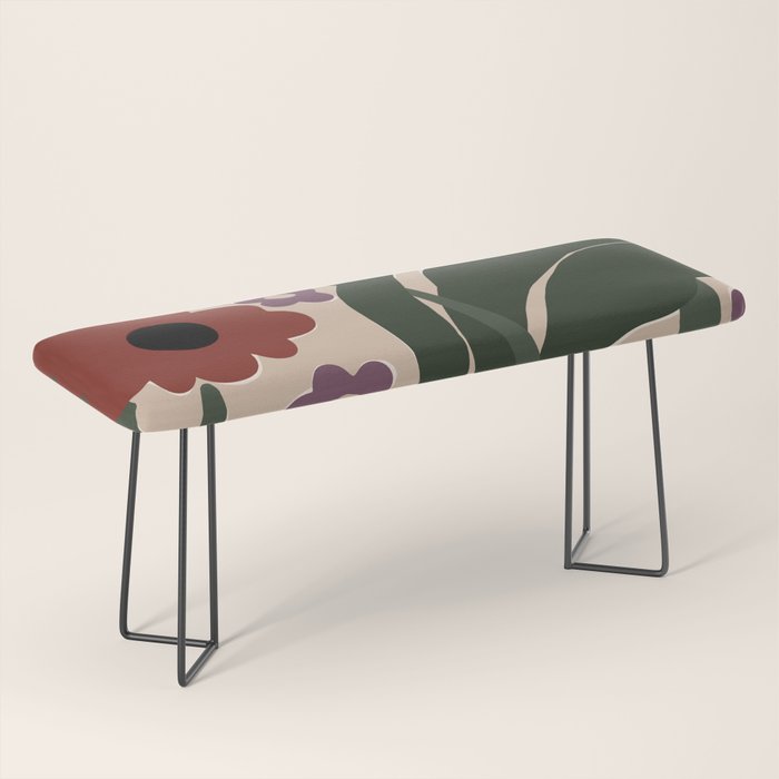 big tropical red flower plant  Bench Gallery Image 1