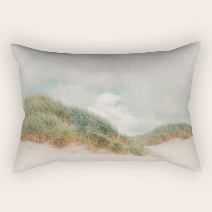 Sea Grass - California Beach Dunes, Landscape Photography Rectangular Pillow Gallery Image 2