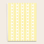 Cottage Stripes and Flowers in Yellow and White Notebook Gallery Image 4