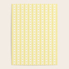 Cottage Stripes and Flowers in Yellow and White Poster Gallery Image 4