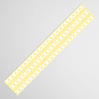Cottage Stripes and Flowers in Yellow and White Table Runner Gallery Image 3