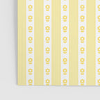 Cottage Stripes and Flowers in Yellow and White Poster Gallery Image 3