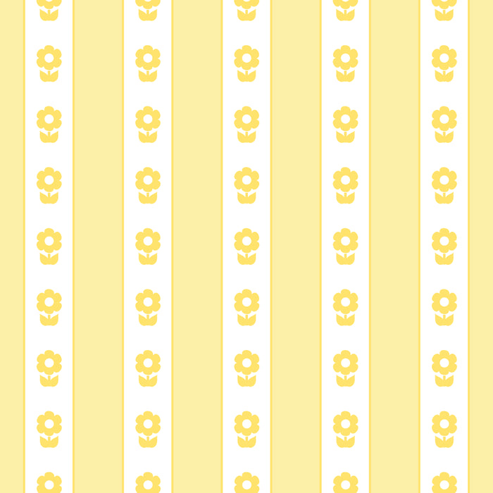 Cottage Stripes and Flowers in Yellow and White Coffee Mug Gallery Image 2