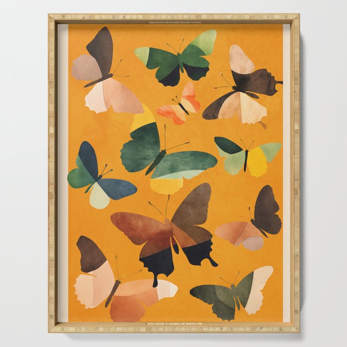 Beautiful Butterflies 5 Serving Tray Gallery Image 1