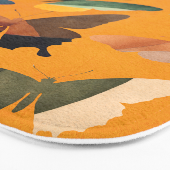 Beautiful Butterflies 5 Bath Mat Gallery Image 3