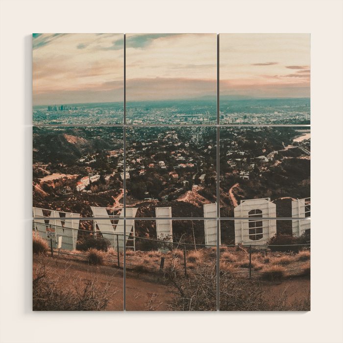 Hollywood Sign Wood Wall Art Gallery Image 1
