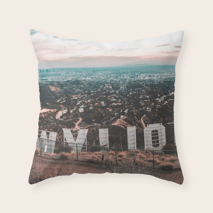 Hollywood Sign Throw Pillow Gallery Image 6