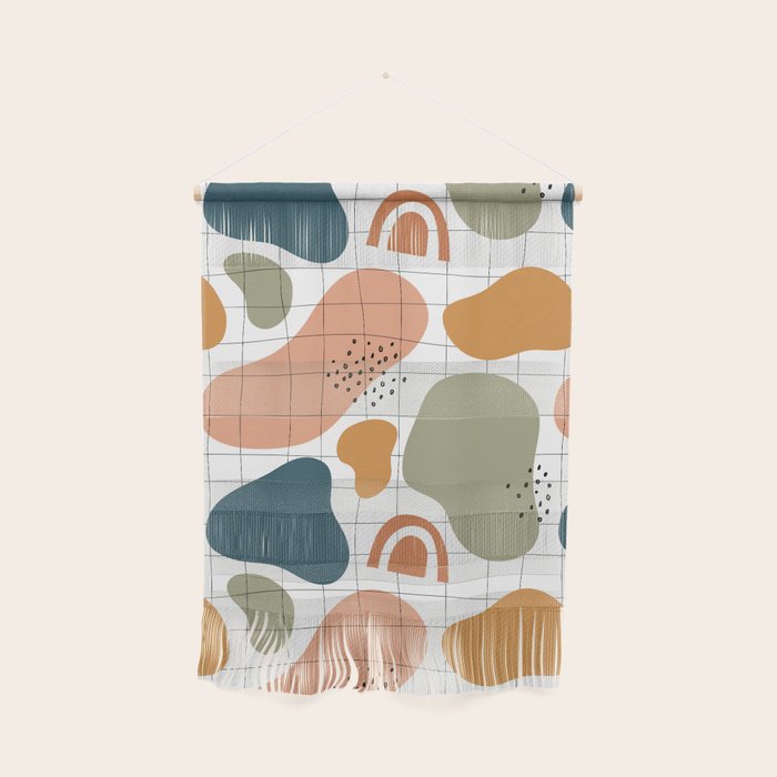 Abstract organic shape art pattern Wall Hanging Gallery Image 1