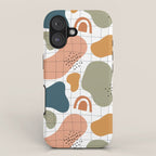 Abstract organic shape art pattern iPhone Case Gallery Image 1