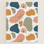 Abstract organic shape art pattern Jigsaw Puzzle Gallery Image 1