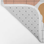 Abstract organic shape art pattern Bath Mat Gallery Image 2