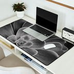 Symmetry - succulent black and white botanical Desk Mat Gallery Image 2