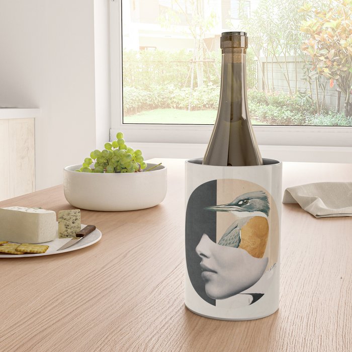 collage art / bird Wine Chiller Gallery Image 4