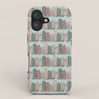 Snow Capped Row Houses iPhone Case Gallery Image 1