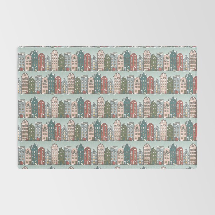 Snow Capped Row Houses Rug Gallery Image 2