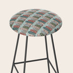Snow Capped Row Houses Stool Gallery Image 2